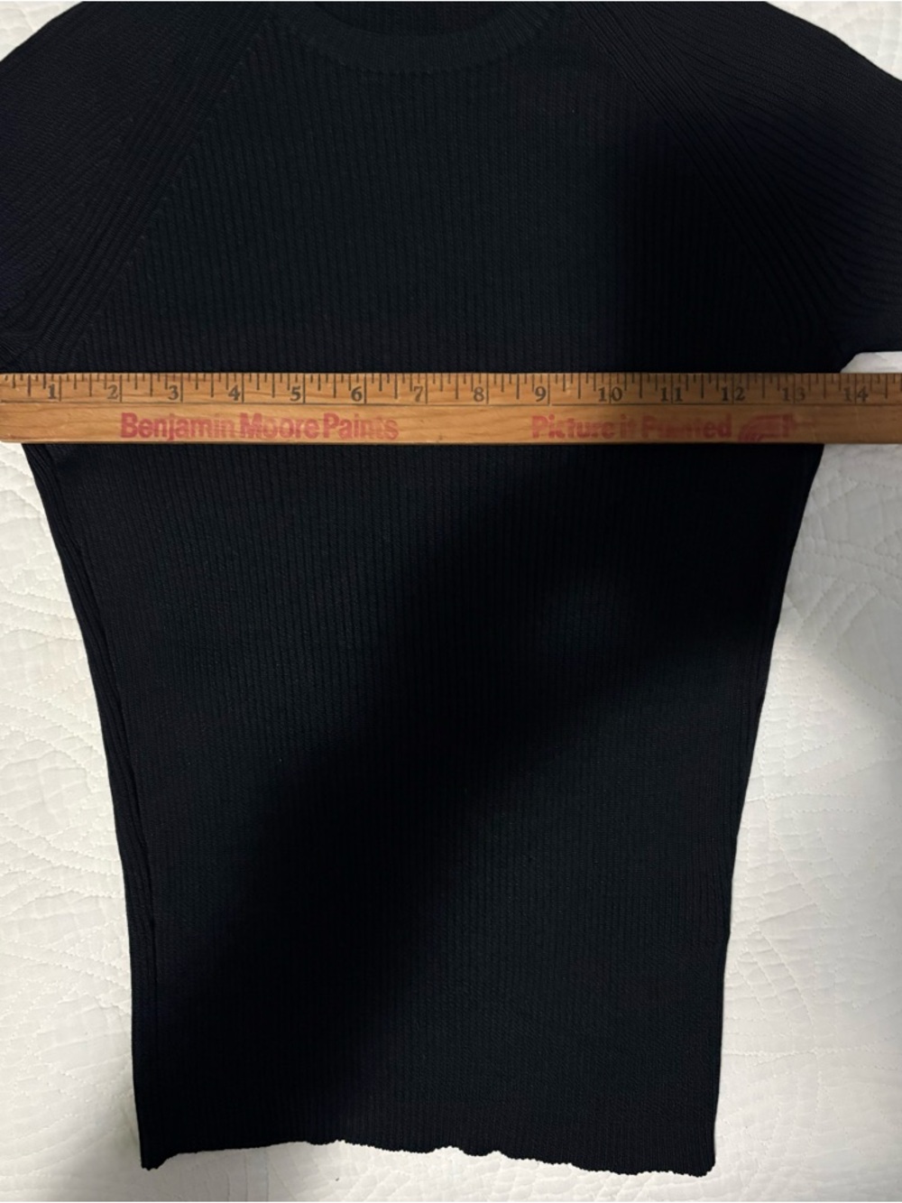 J. Crew Black Silk* Ribbed Top XS* - Picture 5 of 8